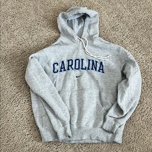 Nike Gray Hoodie with Carolina Print